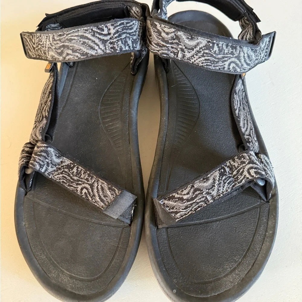 Teva Black and White Patterned Sandals